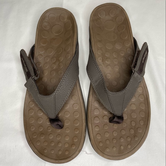 Vionic Shoes - Vionic Women Brown Ryder Flat Casual Thong Sandals